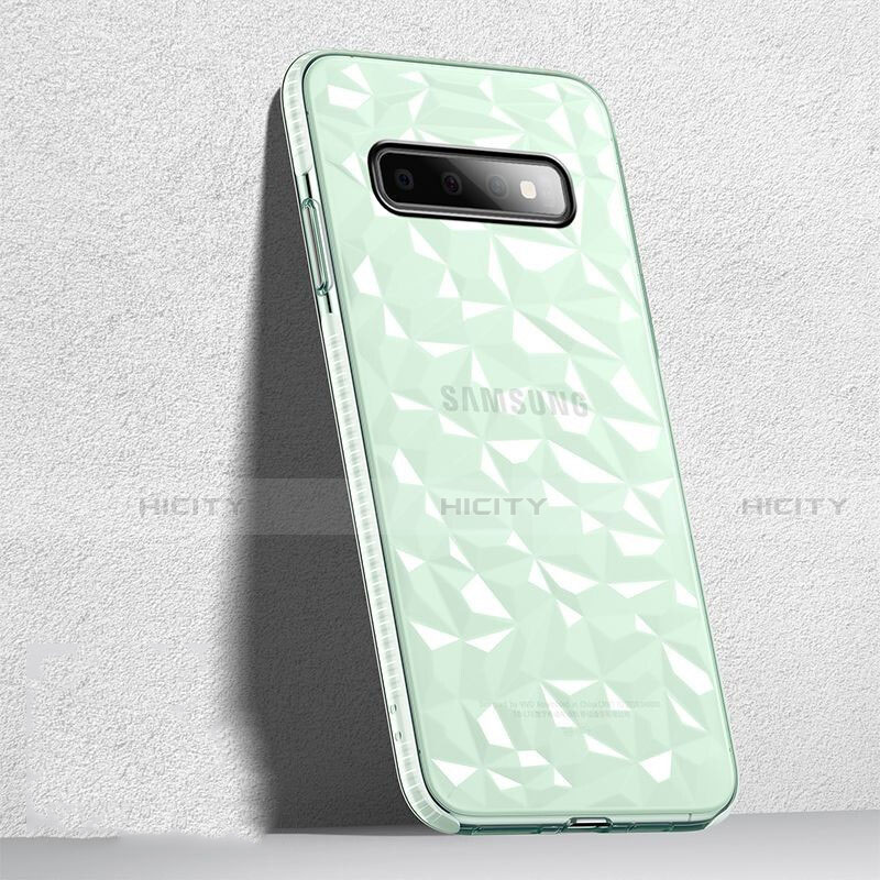 Silikon Schutzhülle Ultra Dünn Flexible Tasche Durchsichtig Transparent S04 für Samsung Galaxy S10