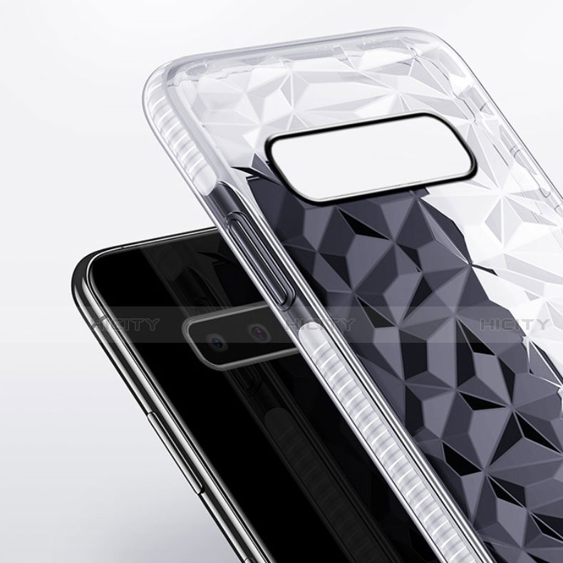 Silikon Schutzhülle Ultra Dünn Flexible Tasche Durchsichtig Transparent S04 für Samsung Galaxy S10