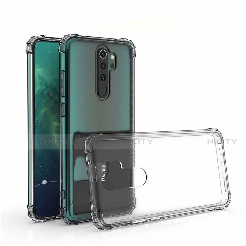 Silikon Schutzhülle Ultra Dünn Flexible Tasche Durchsichtig Transparent S04 für Xiaomi Redmi Note 8T Grau