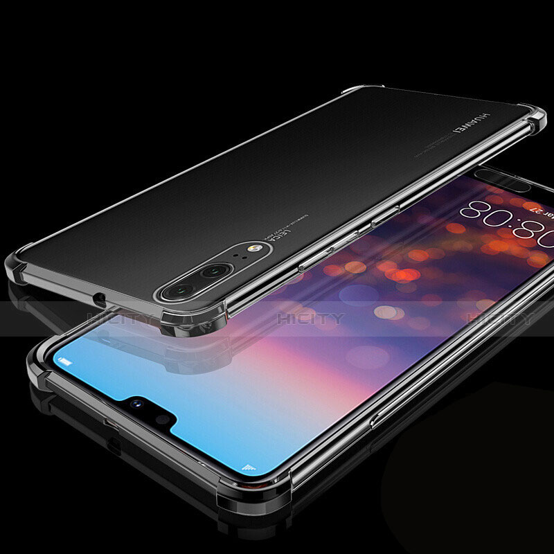 Silikon Schutzhülle Ultra Dünn Flexible Tasche Durchsichtig Transparent S05 für Huawei P20