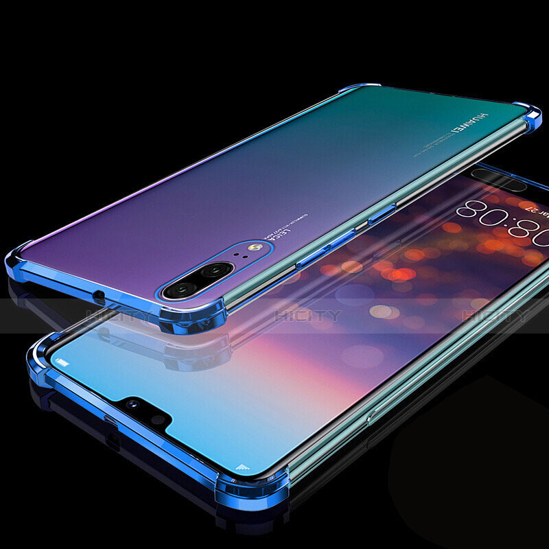 Silikon Schutzhülle Ultra Dünn Flexible Tasche Durchsichtig Transparent S05 für Huawei P20