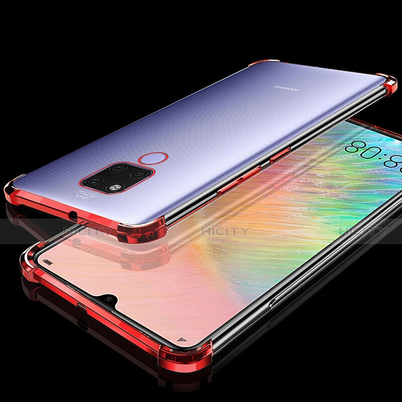 Silikon Schutzhülle Ultra Dünn Flexible Tasche Durchsichtig Transparent S07 für Huawei Mate 20 X 5G groß