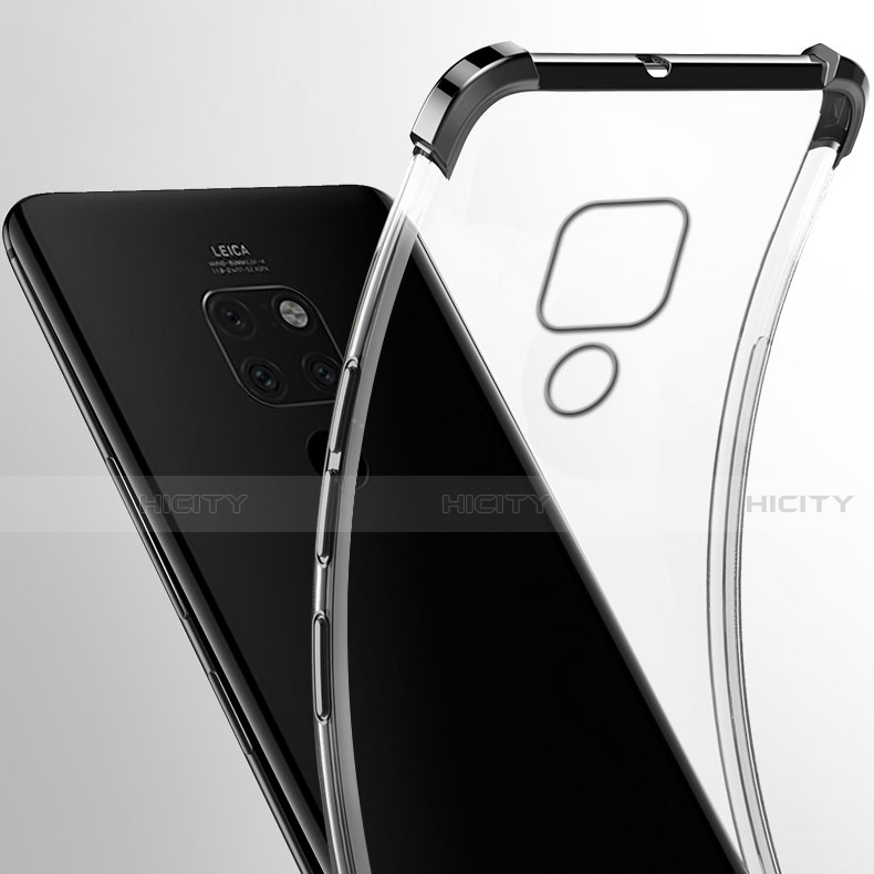 Silikon Schutzhülle Ultra Dünn Flexible Tasche Durchsichtig Transparent S07 für Huawei Mate 20 X 5G groß