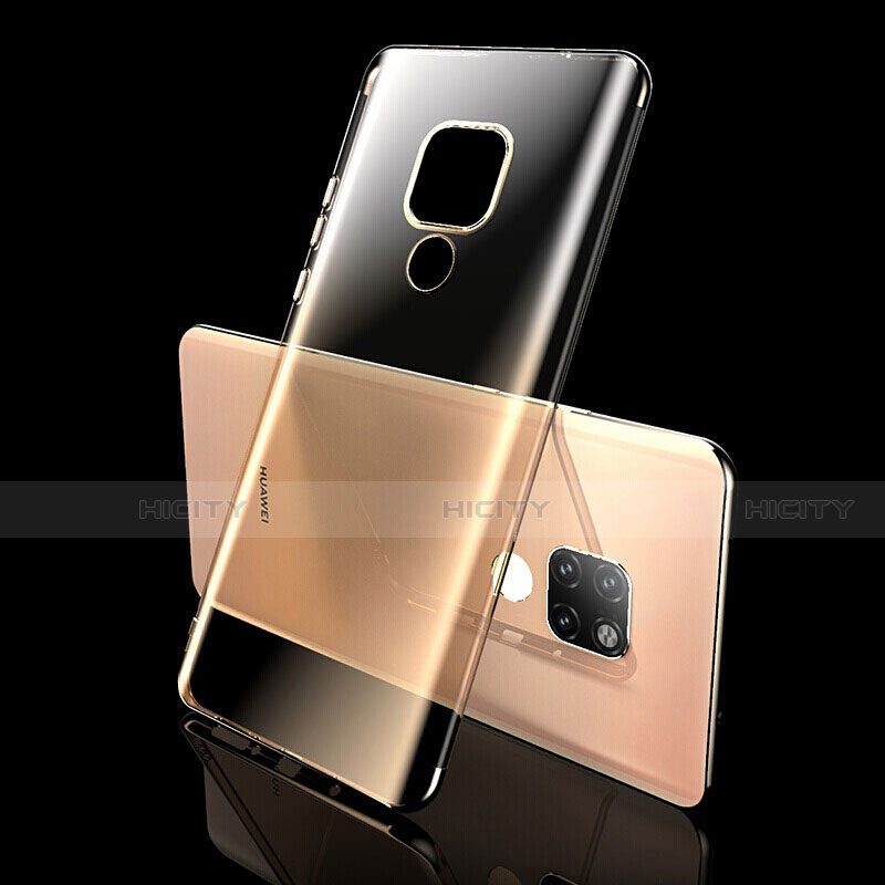 Silikon Schutzhülle Ultra Dünn Flexible Tasche Durchsichtig Transparent S08 für Huawei Mate 20 X 5G Gold Plus