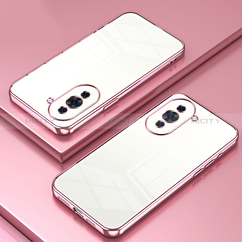 Silikon Schutzhülle Ultra Dünn Flexible Tasche Durchsichtig Transparent SY1 für Huawei Nova 10 Pro Rosegold