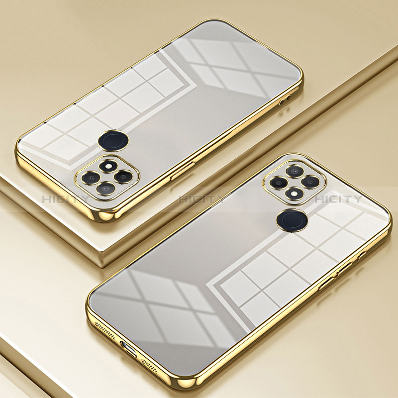 Silikon Schutzhülle Ultra Dünn Flexible Tasche Durchsichtig Transparent SY1 für Oppo A15 Gold