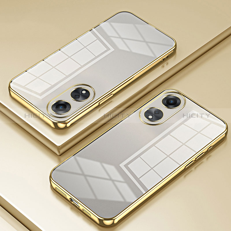 Silikon Schutzhülle Ultra Dünn Flexible Tasche Durchsichtig Transparent SY1 für Oppo A58 5G Gold Plus