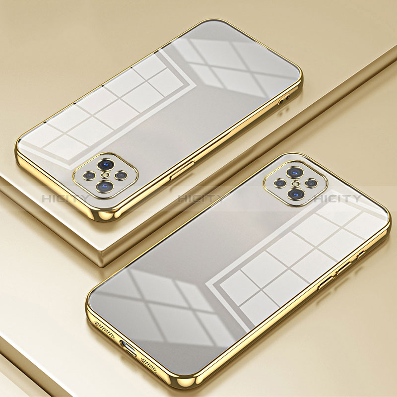 Silikon Schutzhülle Ultra Dünn Flexible Tasche Durchsichtig Transparent SY1 für Oppo A92s 5G Gold Plus