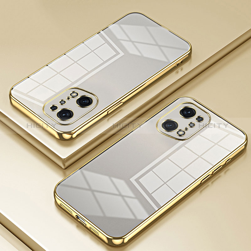 Silikon Schutzhülle Ultra Dünn Flexible Tasche Durchsichtig Transparent SY1 für Oppo Find X5 Pro 5G Gold Plus