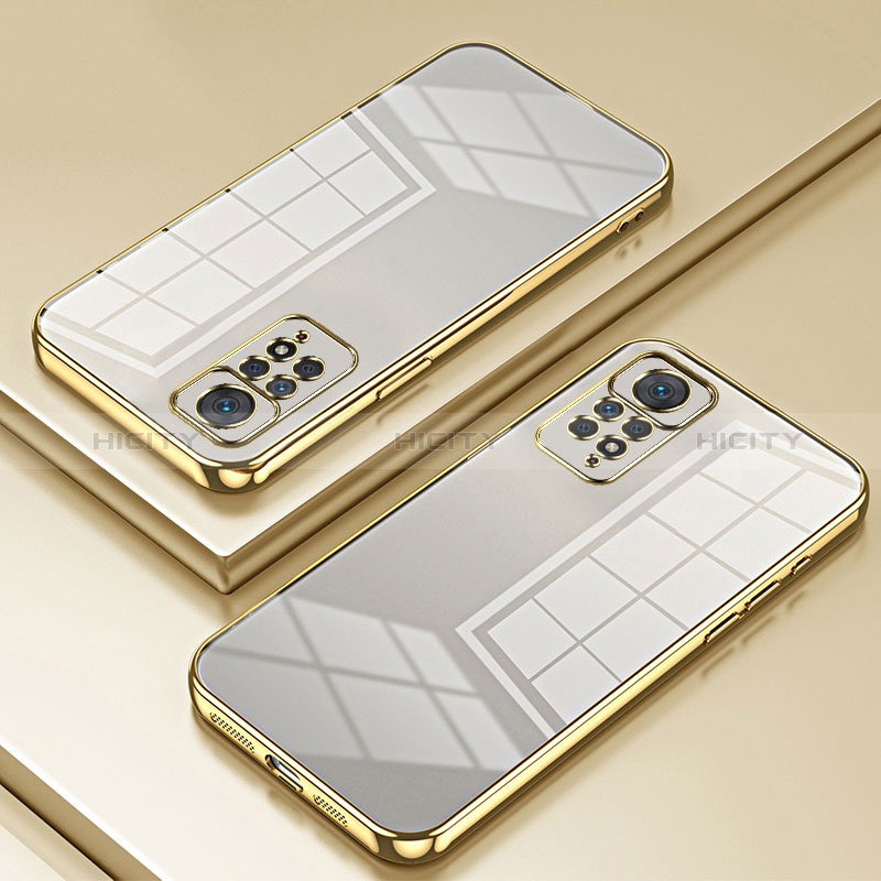 Silikon Schutzhülle Ultra Dünn Flexible Tasche Durchsichtig Transparent SY1 für Xiaomi Redmi Note 11 Pro 4G Gold