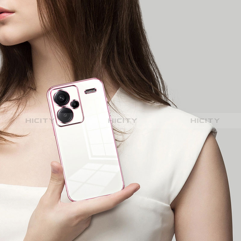 Silikon Schutzhülle Ultra Dünn Flexible Tasche Durchsichtig Transparent SY1 für Xiaomi Redmi Note 13 Pro+ Plus 5G groß