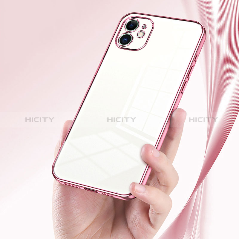 Silikon Schutzhülle Ultra Dünn Flexible Tasche Durchsichtig Transparent SY2 für Apple iPhone 11 groß