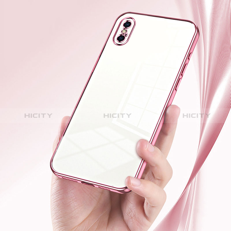 Silikon Schutzhülle Ultra Dünn Flexible Tasche Durchsichtig Transparent SY2 für Apple iPhone X groß