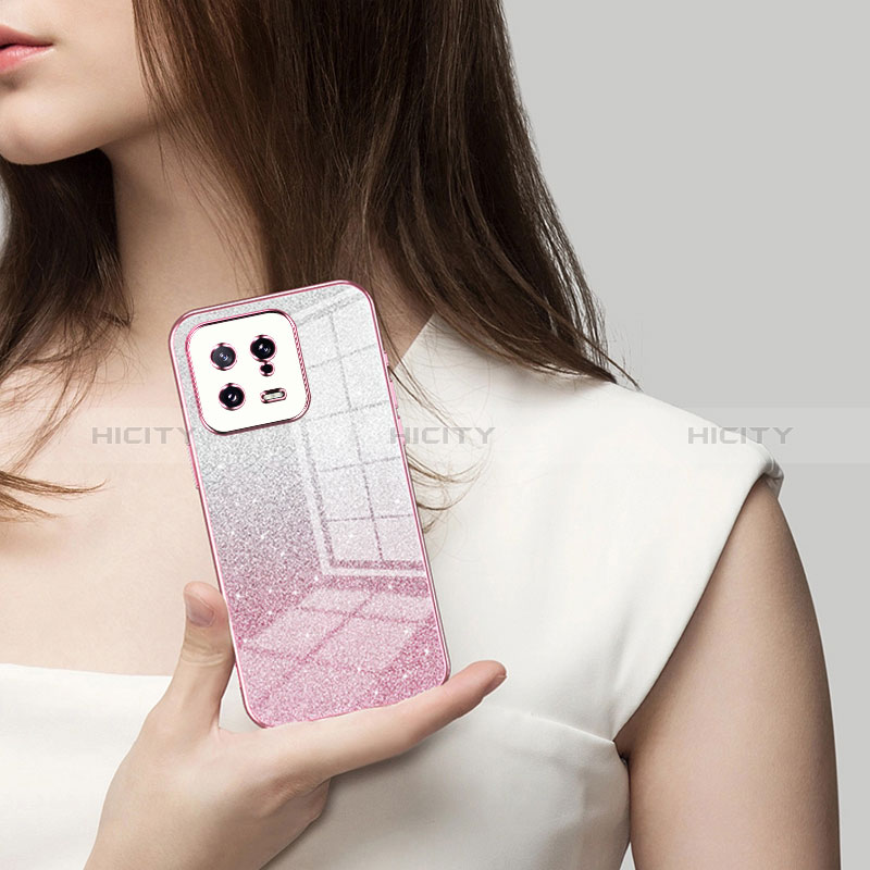 Silikon Schutzhülle Ultra Dünn Flexible Tasche Durchsichtig Transparent SY2 für Xiaomi Mi 13 5G groß