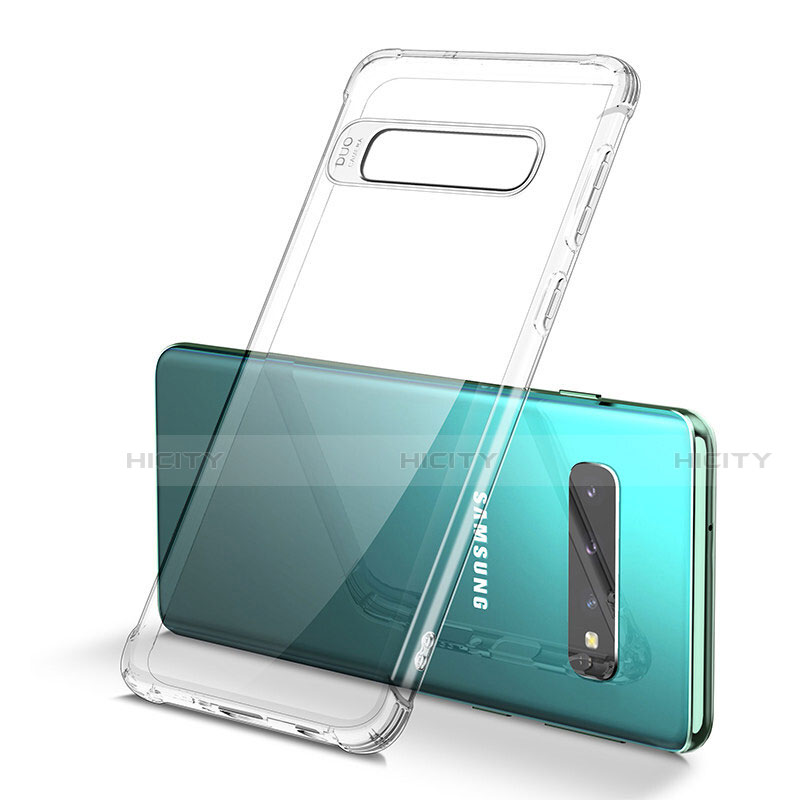 Silikon Schutzhülle Ultra Dünn Flexible Tasche Durchsichtig Transparent U01 für Samsung Galaxy S10 Klar