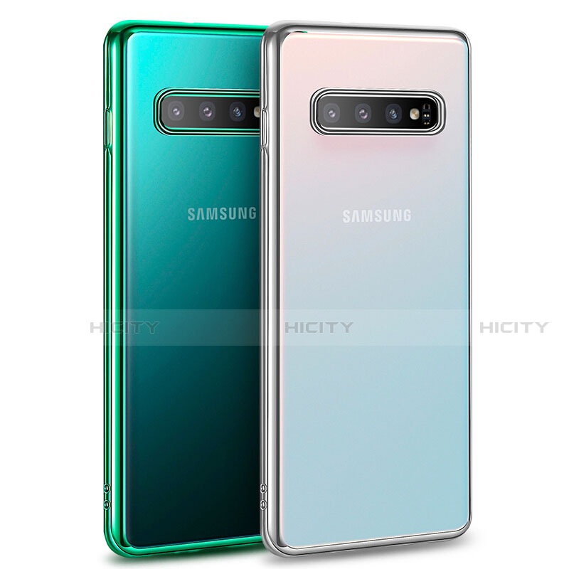 Silikon Schutzhülle Ultra Dünn Flexible Tasche Durchsichtig Transparent U03 für Samsung Galaxy S10