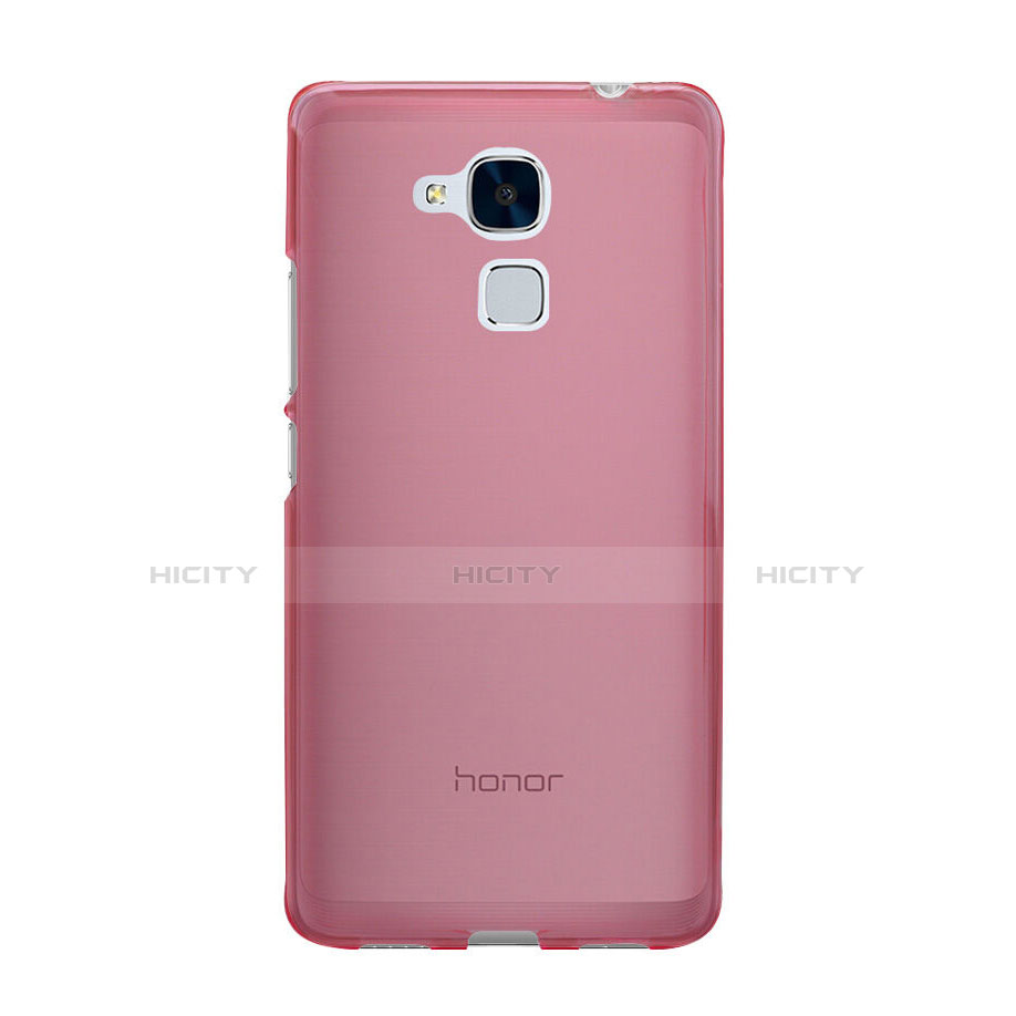 Silikon Schutzhülle Ultra Dünn Handyhülle Hülle Durchsichtig Transparent für Huawei GR5 Mini Rosa Plus