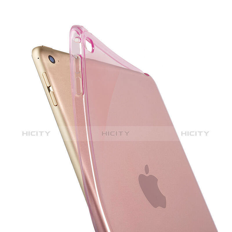 Silikon Schutzhülle Ultra Dünn Hülle Durchsichtig Transparent für Apple iPad Mini 4 Rosa