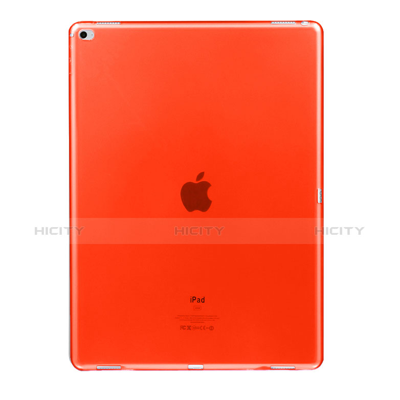 Silikon Schutzhülle Ultra Dünn Hülle Durchsichtig Transparent für Apple iPad Pro 12.9 Rot