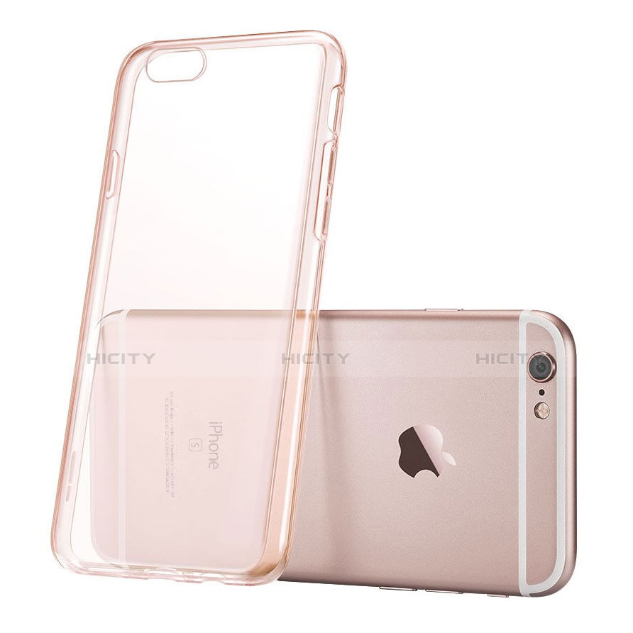 Silikon Schutzhülle Ultra Dünn Hülle Durchsichtig Transparent für Apple iPhone 6S Plus Rosegold