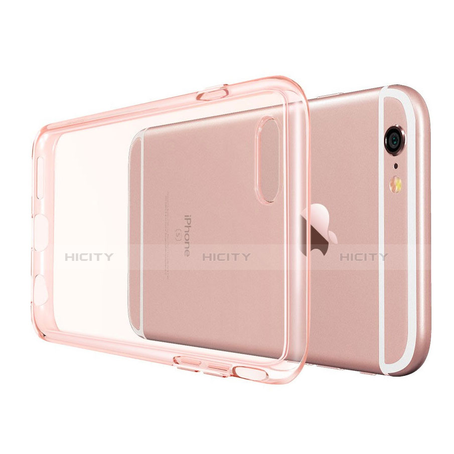 Silikon Schutzhülle Ultra Dünn Hülle Durchsichtig Transparent für Apple iPhone 6S Plus Rosegold