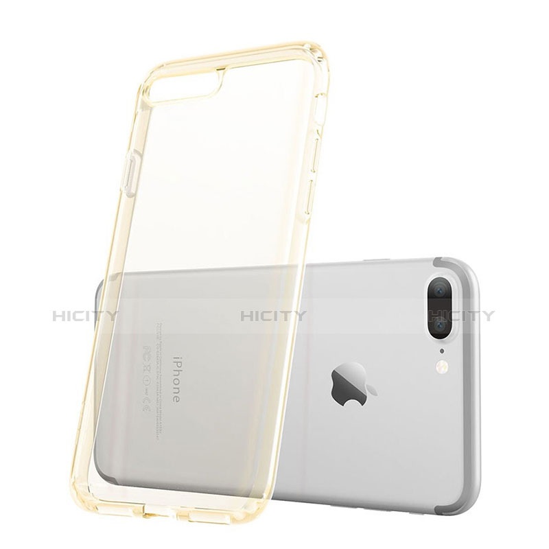 Silikon Schutzhülle Ultra Dünn Hülle Durchsichtig Transparent für Apple iPhone 7 Plus Gold