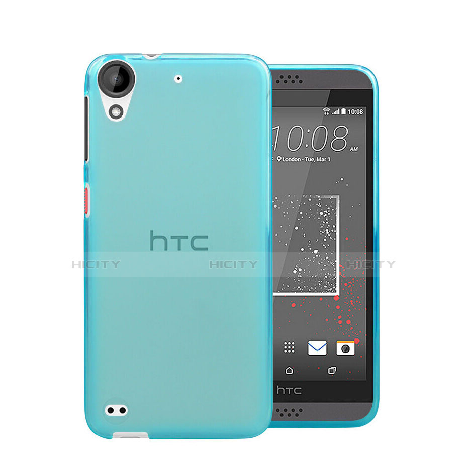 Silikon Schutzhülle Ultra Dünn Hülle Durchsichtig Transparent für HTC Desire 530 Blau