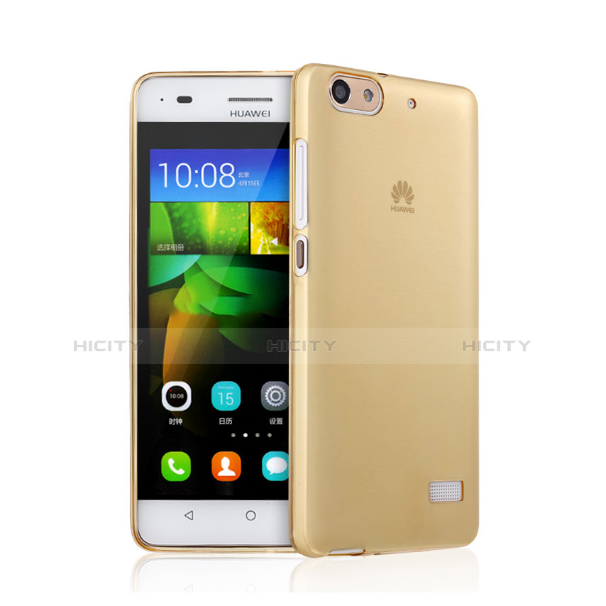 Silikon Schutzhülle Ultra Dünn Hülle Durchsichtig Transparent für Huawei G Play Mini Gold