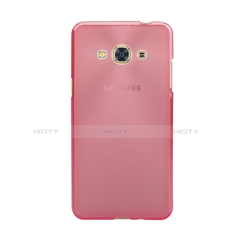 Silikon Schutzhülle Ultra Dünn Hülle Durchsichtig Transparent für Samsung Galaxy J3 Pro (2016) J3110 Rosa