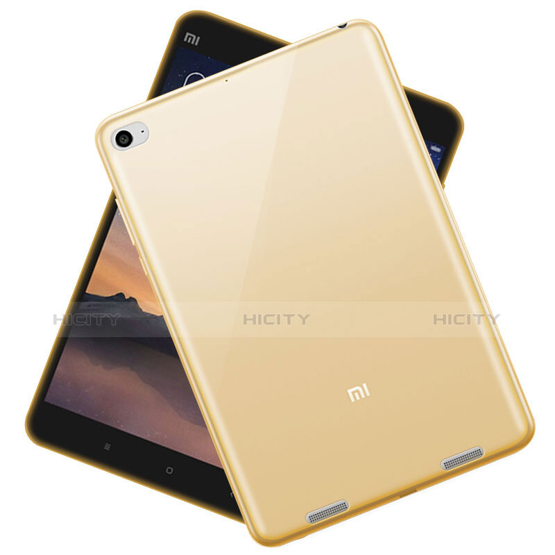 Silikon Schutzhülle Ultra Dünn Hülle Durchsichtig Transparent für Xiaomi Mi Pad 2 Gold