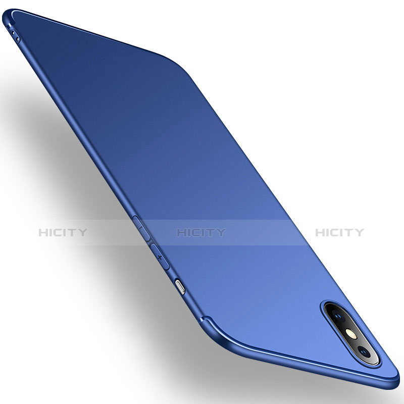 Silikon Schutzhülle Ultra Dünn Hülle S02 für Apple iPhone X Blau