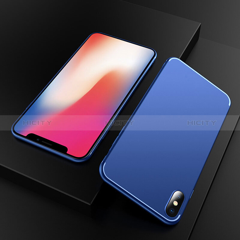 Silikon Schutzhülle Ultra Dünn Hülle S02 für Apple iPhone Xs Max Blau