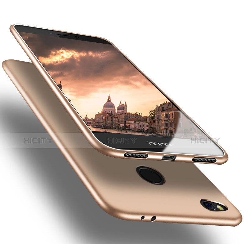 Silikon Schutzhülle Ultra Dünn Hülle S02 für Huawei P9 Lite (2017) Gold