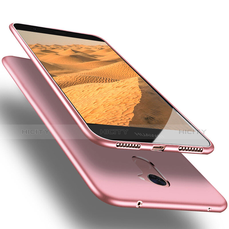 Silikon Schutzhülle Ultra Dünn Hülle S03 für Huawei Enjoy 7 Plus Rosa