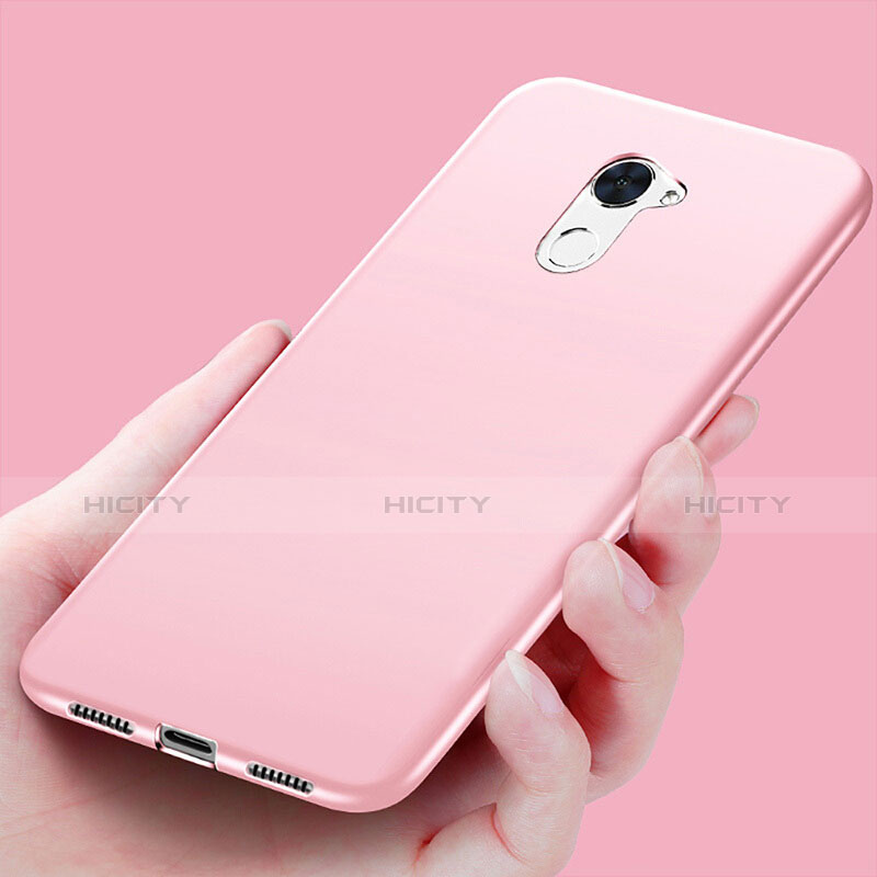 Silikon Schutzhülle Ultra Dünn Hülle S03 für Huawei Enjoy 7 Plus Rosa