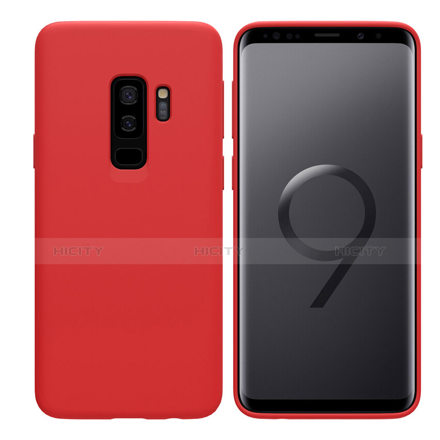 Silikon Schutzhülle Ultra Dünn Hülle S03 für Samsung Galaxy S9 Plus Rot