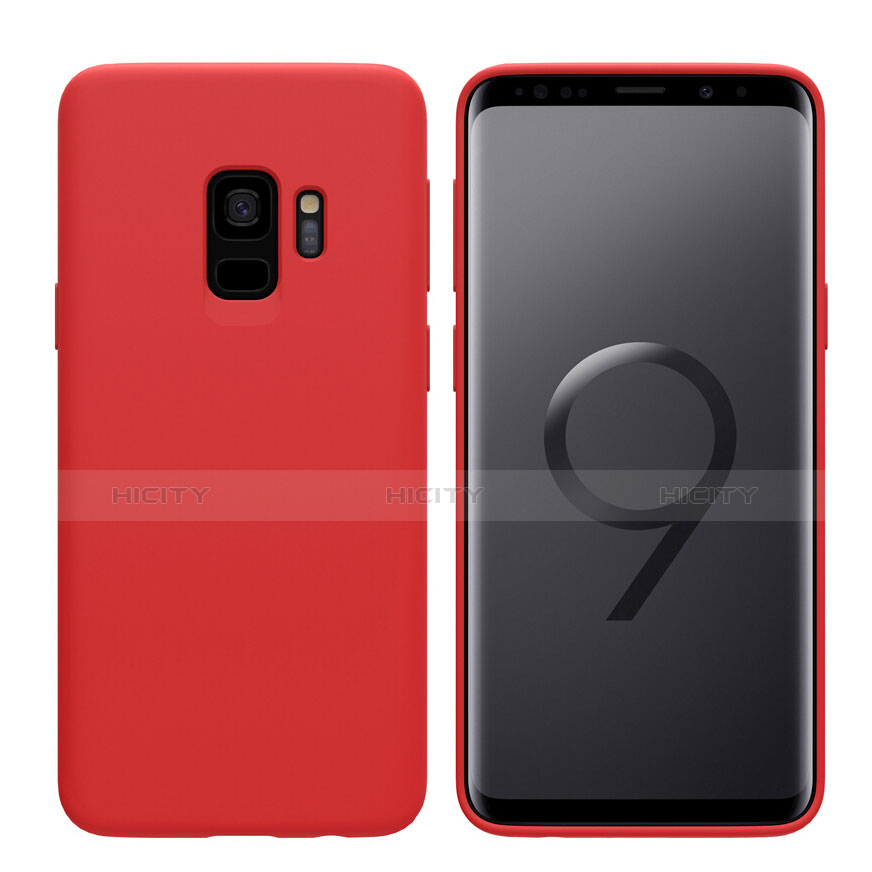 Silikon Schutzhülle Ultra Dünn Hülle S03 für Samsung Galaxy S9 Rot