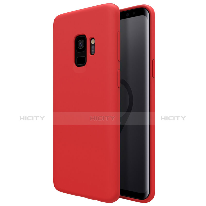 Silikon Schutzhülle Ultra Dünn Hülle S03 für Samsung Galaxy S9 Rot