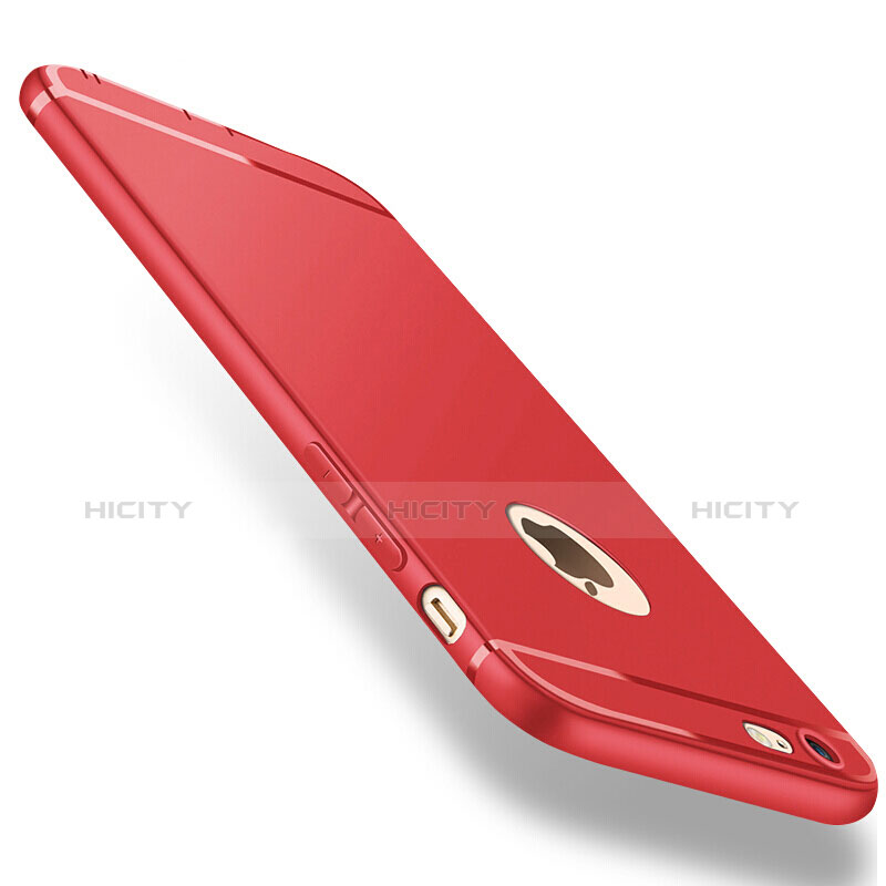 Silikon Schutzhülle Ultra Dünn Hülle Silikon für Apple iPhone 6S Rot Plus