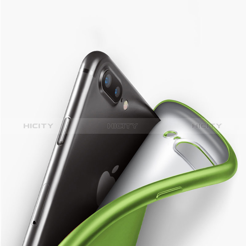 Silikon Schutzhülle Ultra Dünn Tasche 360 Grad für Apple iPhone 8 Plus Grün