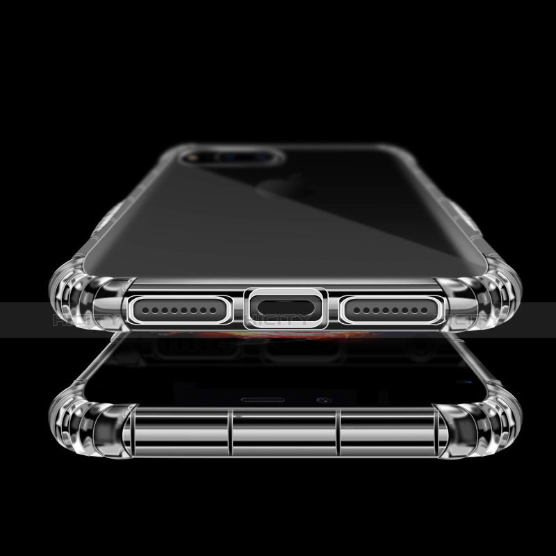 Silikon Schutzhülle Ultra Dünn Tasche Durchsichtig Transparent A01 für Apple iPhone 7 Plus Klar