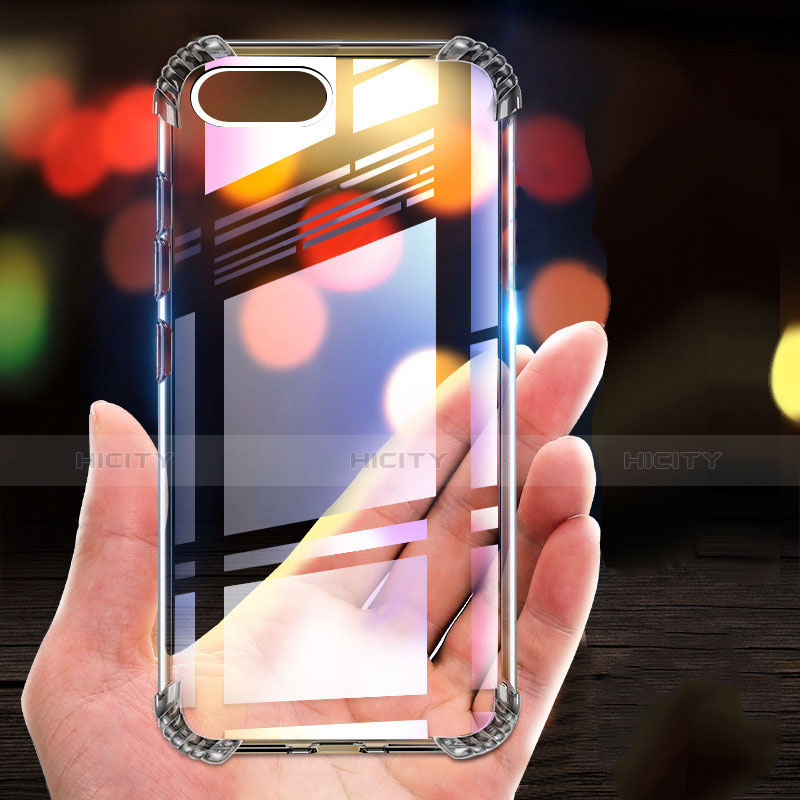 Silikon Schutzhülle Ultra Dünn Tasche Durchsichtig Transparent A01 für Apple iPhone 8 Plus Klar groß