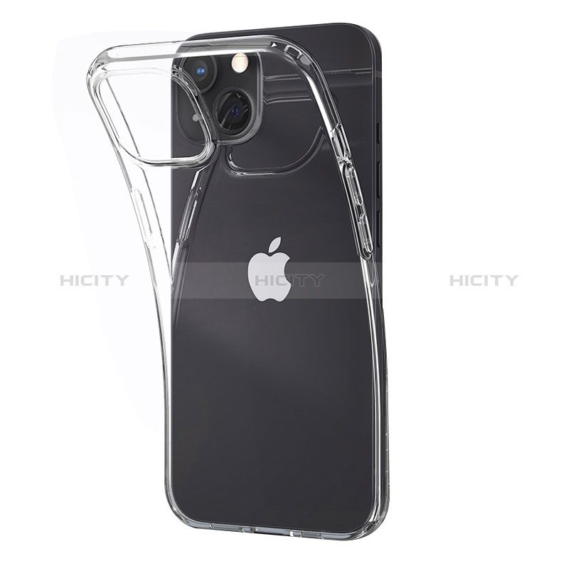 Silikon Schutzhülle Ultra Dünn Tasche Durchsichtig Transparent A02 für Apple iPhone 15 Plus Klar Plus