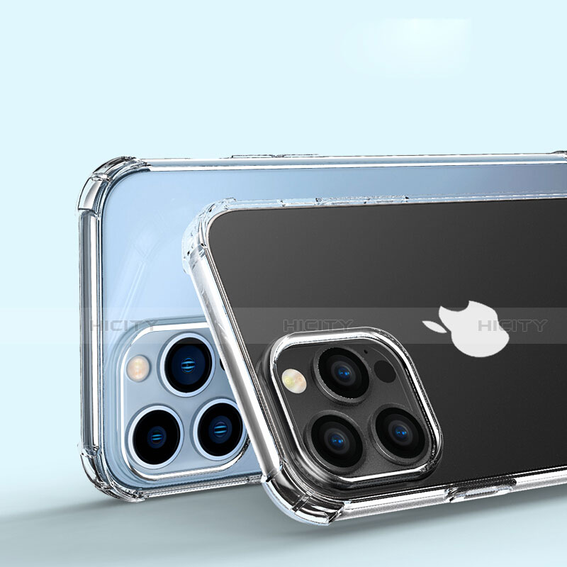 Silikon Schutzhülle Ultra Dünn Tasche Durchsichtig Transparent A02 für Apple iPhone 15 Pro Max Klar groß