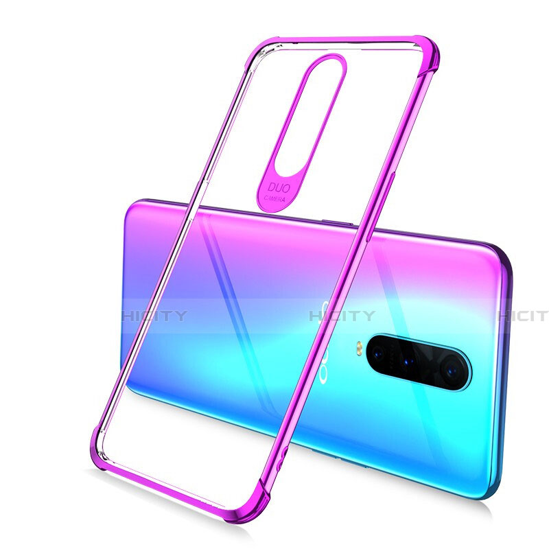 Silikon Schutzhülle Ultra Dünn Tasche Durchsichtig Transparent A02 für Oppo R17 Pro