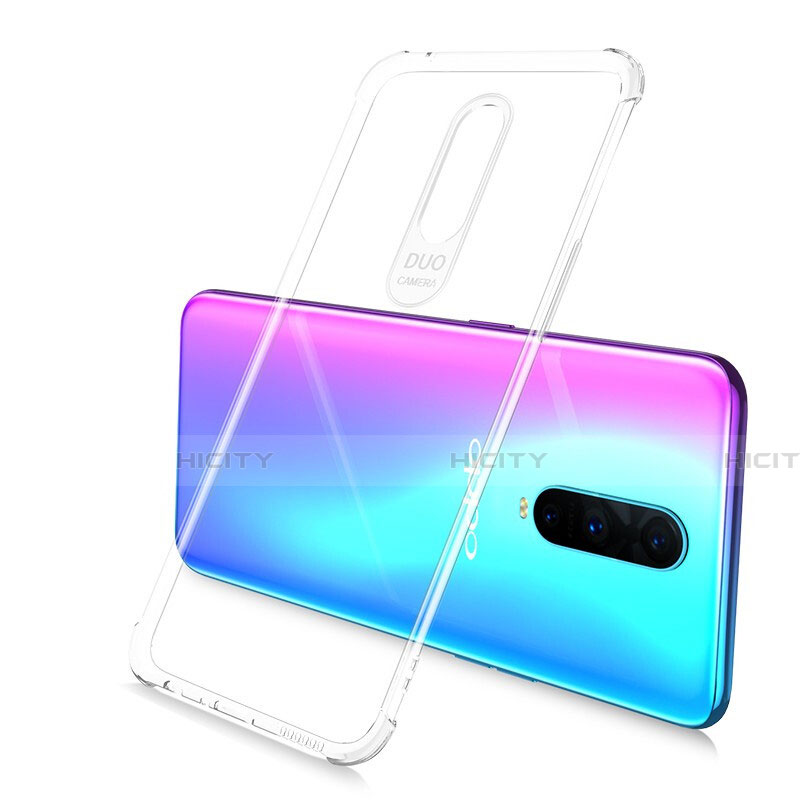 Silikon Schutzhülle Ultra Dünn Tasche Durchsichtig Transparent A02 für Oppo R17 Pro groß