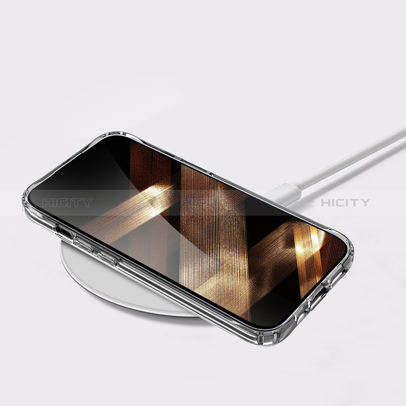 Silikon Schutzhülle Ultra Dünn Tasche Durchsichtig Transparent A03 für Apple iPhone 15 Klar