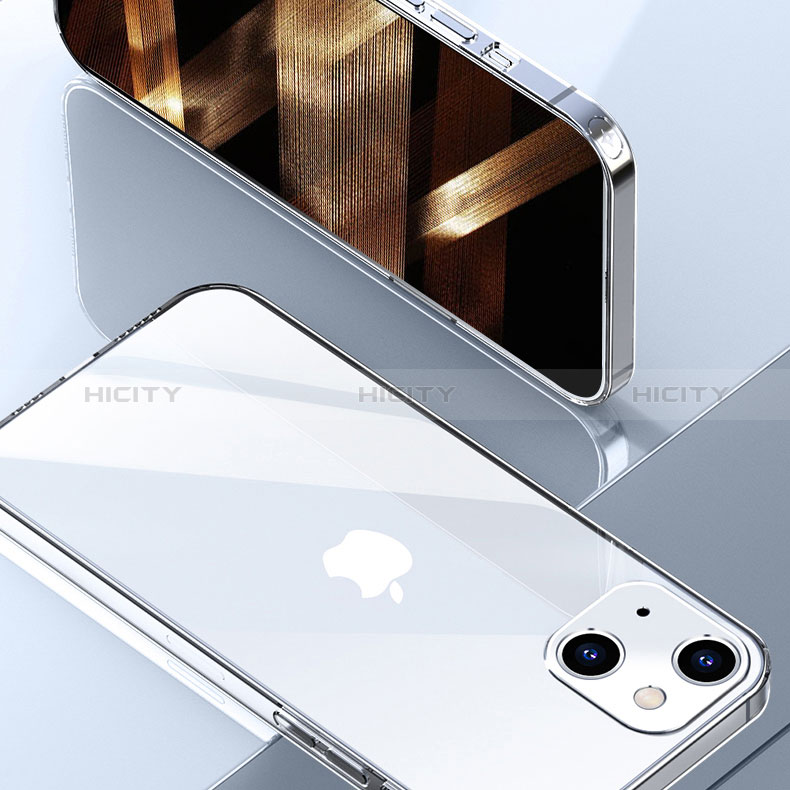 Silikon Schutzhülle Ultra Dünn Tasche Durchsichtig Transparent A04 für Apple iPhone 15 Plus Klar