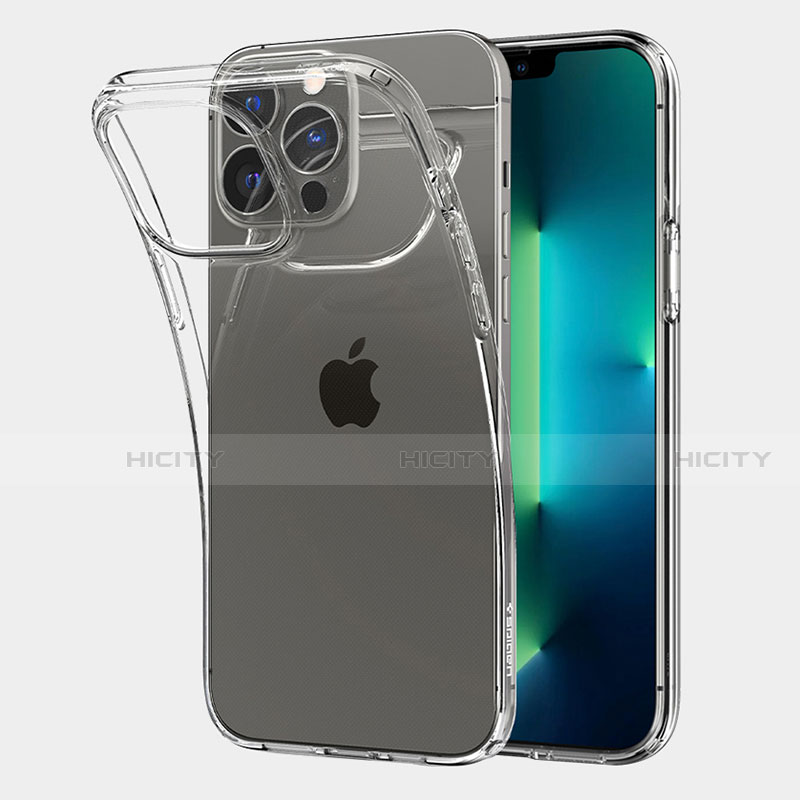 Silikon Schutzhülle Ultra Dünn Tasche Durchsichtig Transparent A06 für Apple iPhone 13 Pro Klar Plus