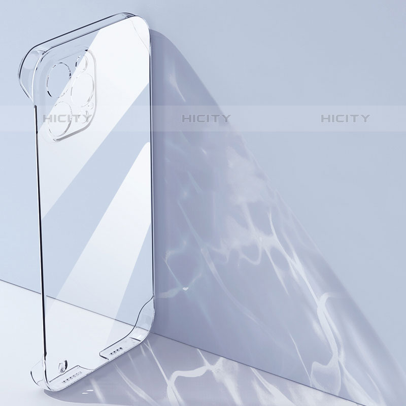 Silikon Schutzhülle Ultra Dünn Tasche Durchsichtig Transparent A07 für Apple iPhone 15 Pro Max Klar